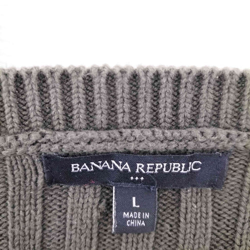 バナナリパブリック BANANA REPUBLIC ケーブル編みニット メンズ import:L