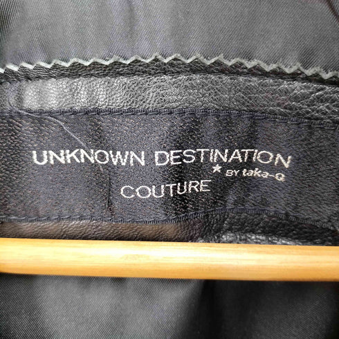 UNKNOWN DESTINATION ステンカラー ラムレザージャケット メンズ import:M