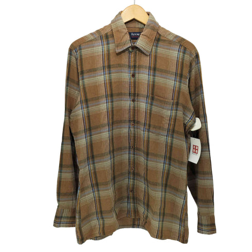 アロー ARROW 80s Arrow Sportwearタグ チェックカジュアルコットンシャツ メンズ M