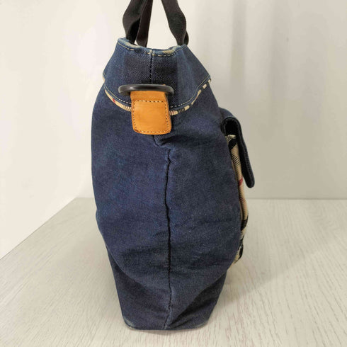 バーバリー BURBERRY デニムビジネスバック ノバチェック A4 レディース