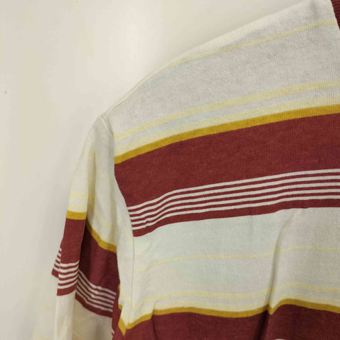 ハンテン HANG TEN 90-00S オールドサーフ マルチボーダー S/S Tシャツ メンズ import:L