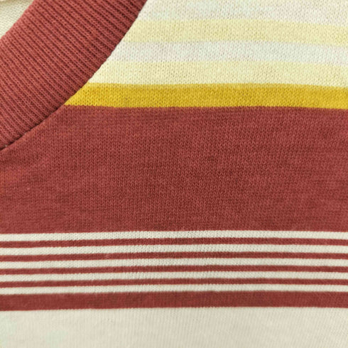 ハンテン HANG TEN 90-00S オールドサーフ マルチボーダー S/S Tシャツ メンズ import:L