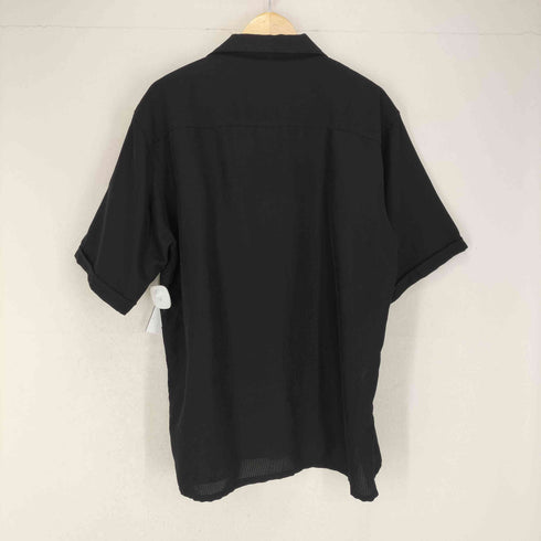 ブルーノ BRUNO SUEDED MICROFIBER フロント刺繍開襟シャツ メンズ JPN:L
