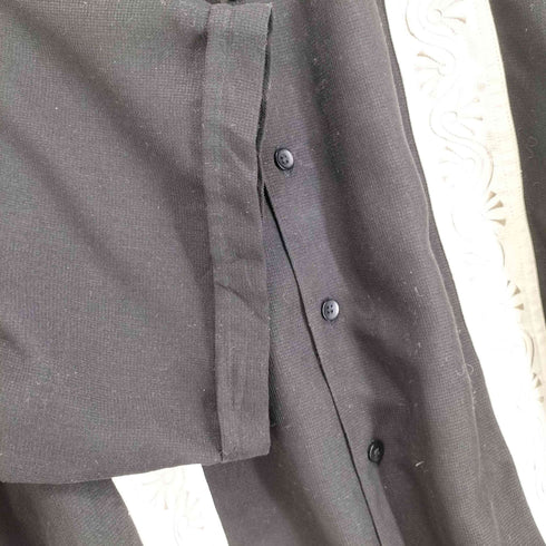 ブルーノ BRUNO SUEDED MICROFIBER フロント刺繍開襟シャツ メンズ JPN:L