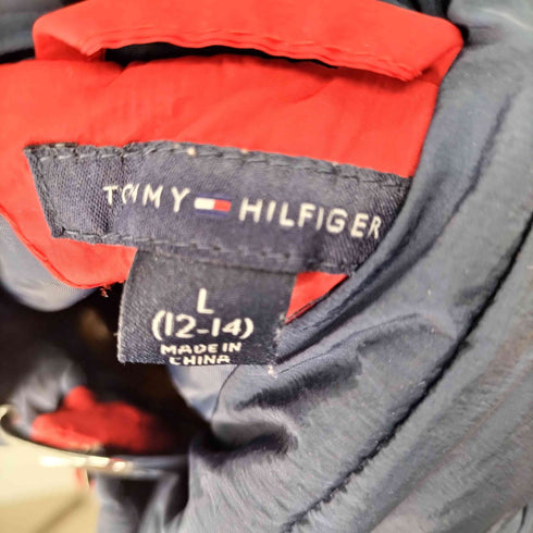 トミーヒルフィガー TOMMY HILFIGER バックロゴプリント 中綿ベスト レディース import:L