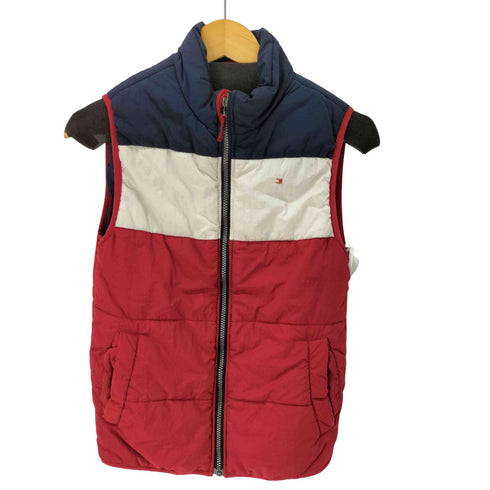 トミーヒルフィガー TOMMY HILFIGER バックロゴプリント 中綿ベスト レディース import:L