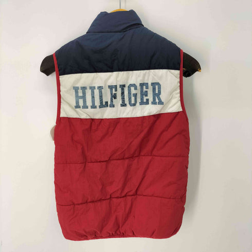 トミーヒルフィガー TOMMY HILFIGER バックロゴプリント 中綿ベスト レディース import:L