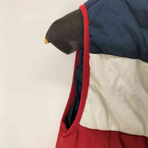 トミーヒルフィガー TOMMY HILFIGER バックロゴプリント 中綿ベスト レディース import:L