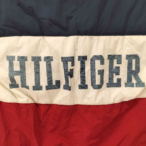 トミーヒルフィガー TOMMY HILFIGER バックロゴプリント 中綿ベスト レディース import:L