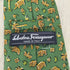 サルヴァトーレフェラガモ Salvatore Ferragamo ゾウヤシの木柄シルクネクタイ メンズ