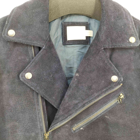 トップマン TOPMAN ヌバック ダブルライダースジャケット メンズ 5