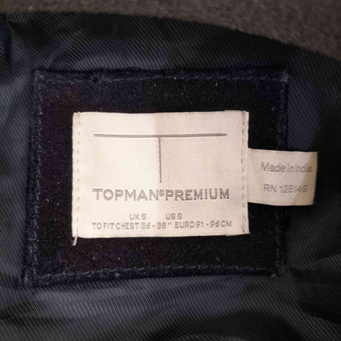 トップマン TOPMAN ヌバック ダブルライダースジャケット メンズ 5