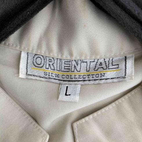 ORIENTAL シルク チャイナシャツ メンズ import:L