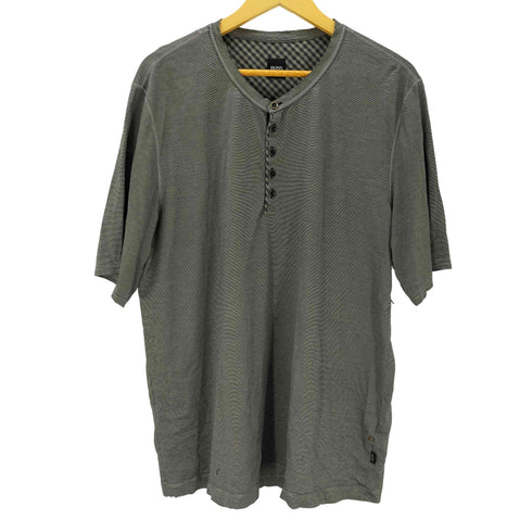 ボスヒューゴボス BOSS HUGO BOSS S/S ヘンリーネックボーダーTシャツ メンズ