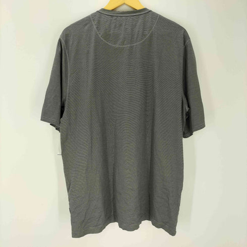ボスヒューゴボス BOSS HUGO BOSS S/S ヘンリーネックボーダーTシャツ メンズ