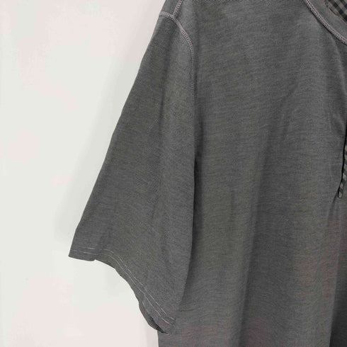 ボスヒューゴボス BOSS HUGO BOSS S/S ヘンリーネックボーダーTシャツ メンズ