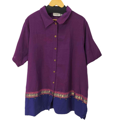 LEMON GRASS 金ボタン オーバーサイズシャツ メンズ 3XL