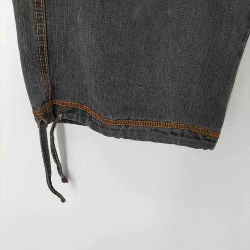 ペレペレ pelle pelle 00S クロップドデニムカーゴパンツ ドローコード Bボーイ 先染め Y2K メンズ W30 L22