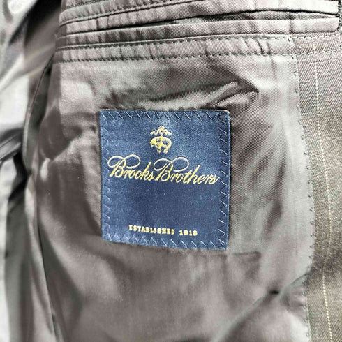 ブルックスブラザーズ BROOKS BROTHERS ストライプ柄 2Bシングルテーラードジャケット セットアップ 総裏 メンズ 37SHT31W