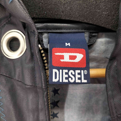 ディーゼル DIESEL コーティング ジップフーデッドコートジャケット ステッチデザイン メンズ