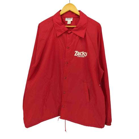 ハートウェル HARTWELL 90-00S USA製 企業ロゴ プリント ナイロン コーチ ジャケット メンズ import:XL