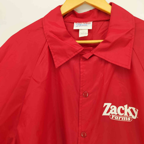 ハートウェル HARTWELL 90-00S USA製 企業ロゴ プリント ナイロン コーチ ジャケット メンズ import:XL
