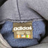 アディダス adidas 80-90s 黒タグ万国旗 フロント刺繍プルオーバーパーカー メンズ JPN:S