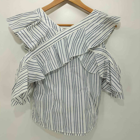 スナイデル snidel 22SS Sustainaアシメフリルブラウス レディース ONE