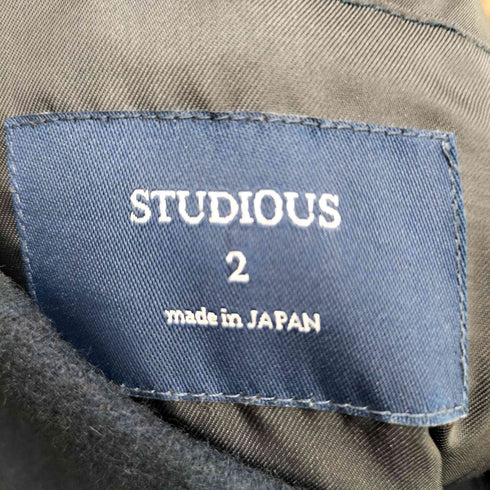ステュディオス STUDIOUS ウールステンカラーコート メンズ 2