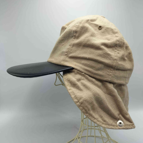 オービス ORVIS 80SUSA製 つばレザー ロングビル フィッシング キャップ メンズ Small/Medium