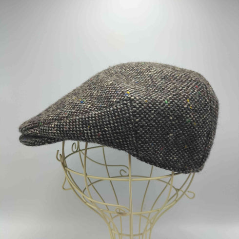 Hanna Hats アイルランド製 PURE NEW WOOL HANDCRAFTED ツイード ハンチング メンズ M