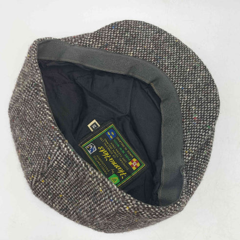 Hanna Hats アイルランド製 PURE NEW WOOL HANDCRAFTED ツイード ハンチング メンズ M