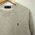 ポロラルフローレン POLO RALPH LAUREN ポニー刺繍 Vガゼット 裏起毛クルーネックスウェット メンズ M