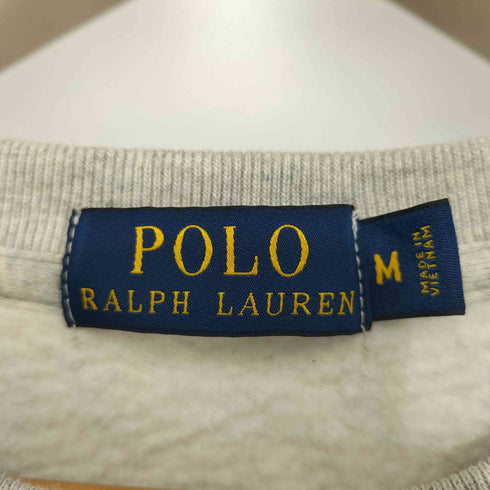 ポロラルフローレン POLO RALPH LAUREN ポニー刺繍 Vガゼット 裏起毛クルーネックスウェット メンズ M