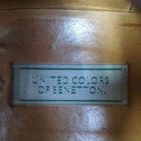 ユナイテッドカラーズオブベネトン UNITED COLORS OF BENETTON レザー サイドゴア ショート ブーツ メンズ 26 1/2
