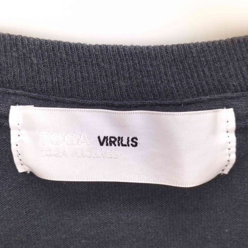 トーガビリリース TOGA VIRILIS ハンドプリント ロングスリーブシャツ メンズ 48
