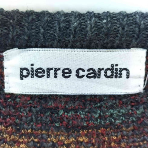 ピエールカルダン pierre cardin アクリルウール混防 総柄ニット メンズ JPN:M