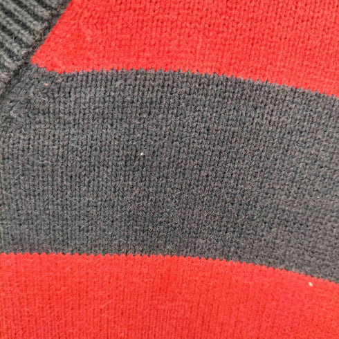 トミーヒルフィガー TOMMY HILFIGER ハーフジップボーダーニット レディース XL