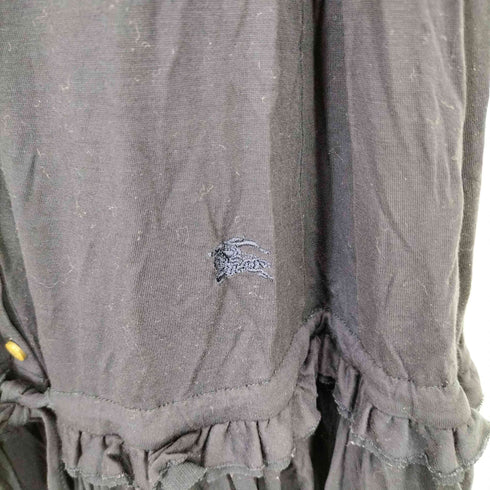 バーバリーブルーレーベル BURBERRY BLUE LABEL ロゴ刺繍 チュニック ノースリーブ ワンピース レディース EUR:38