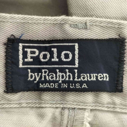 ポロバイラルフローレン Polo by RALPH LAUREN USA製 2タック チノショーツ ショートパンツ メンズ 35
