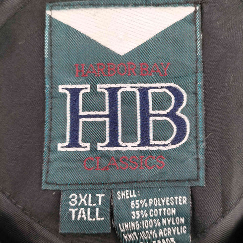 HARBOR BAY CLASSICS 襟ベルトスタンドカラージップアップブルゾン メンズ 3XL