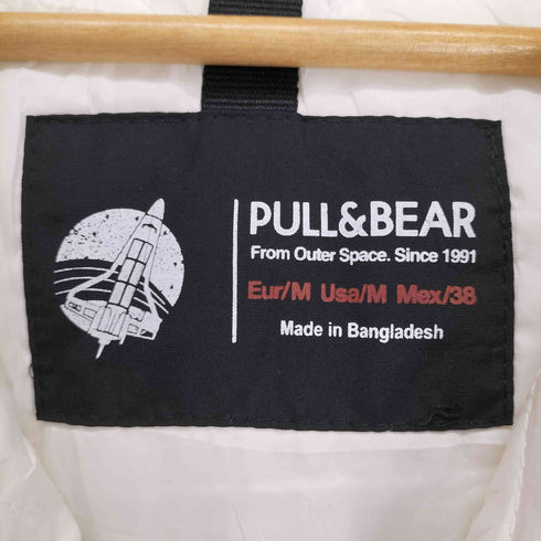 プルアンドベア PULL&BEAR ロゴプリントアノラック中綿ジャケット メンズ JPN:M