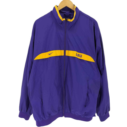 ナイキ NIKE 90s~00s 韓国製 裏地メッシュ LSUナイロンジャケット メンズ JPN:XL