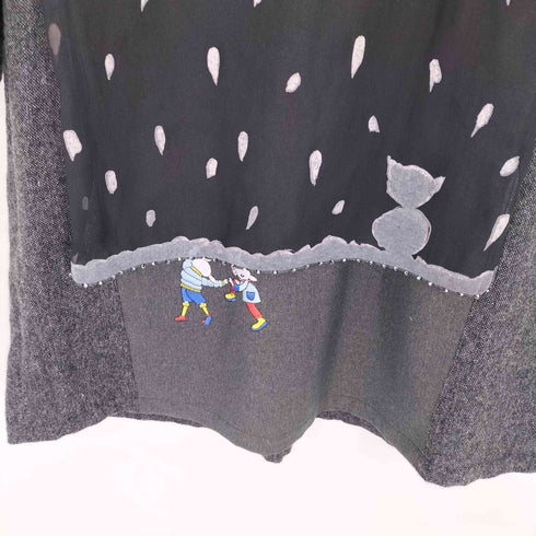 アルベロベロ OLLEBOREBLA ぶたさん 雪遊び レイヤードワンピース レディース