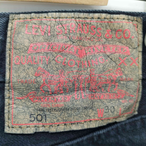 リーバイスヴィンテージクロージング Levis Vintage Clothing 後染め OverDye 501 ボタンフライストレートデニムパンツ メンズ 30×34