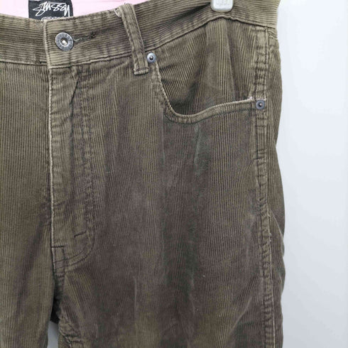 ステューシー Stussy 細畝コーデュロイストレートパンツ メンズ 32