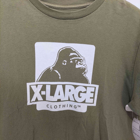 エクストララージ XLARGE フロントプリントクルーネック半袖Tシャツ メンズ M