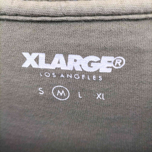 エクストララージ XLARGE フロントプリントクルーネック半袖Tシャツ メンズ M