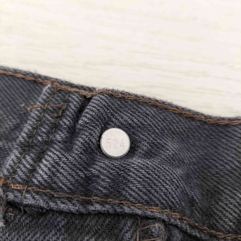 リーバイス Levis USA製 ボタン裏524刻印 501ボタンフライ ブラックデニムパンツ 後染め メンズ w36