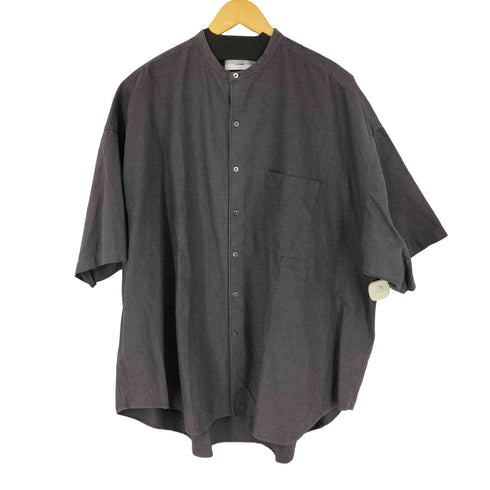 グラフペーパー Graphpaper 23SS S/S OVERSIZED BAND COLLAR SHIRT メンズ FREE